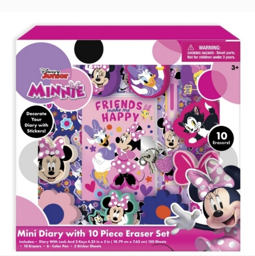 Minnie Mouse Diary with play set